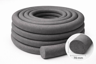 Бентонитовый шнур круглого сечения Ø70 мм