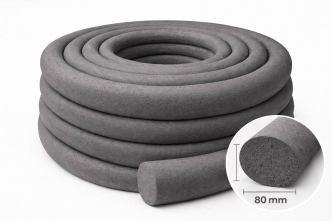 Бентонитовый шнур круглого сечения Ø80 мм