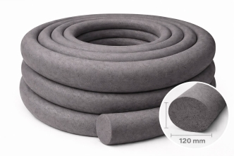 Бентонитовый шнур круглого сечения Ø120 мм